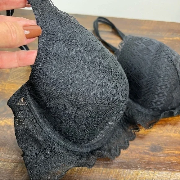 Auden Black Lace Underwire Bra. 36B #295 - Picture 2 of 7
